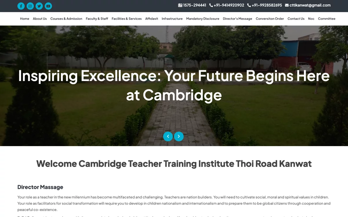 Cambridge Tech Education Live Website