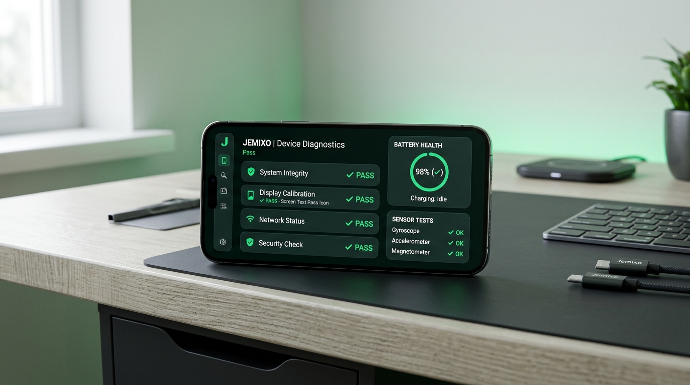 Second hand phone hardware testing inspection and diagnostics guide powered by Jemixo Kasauti